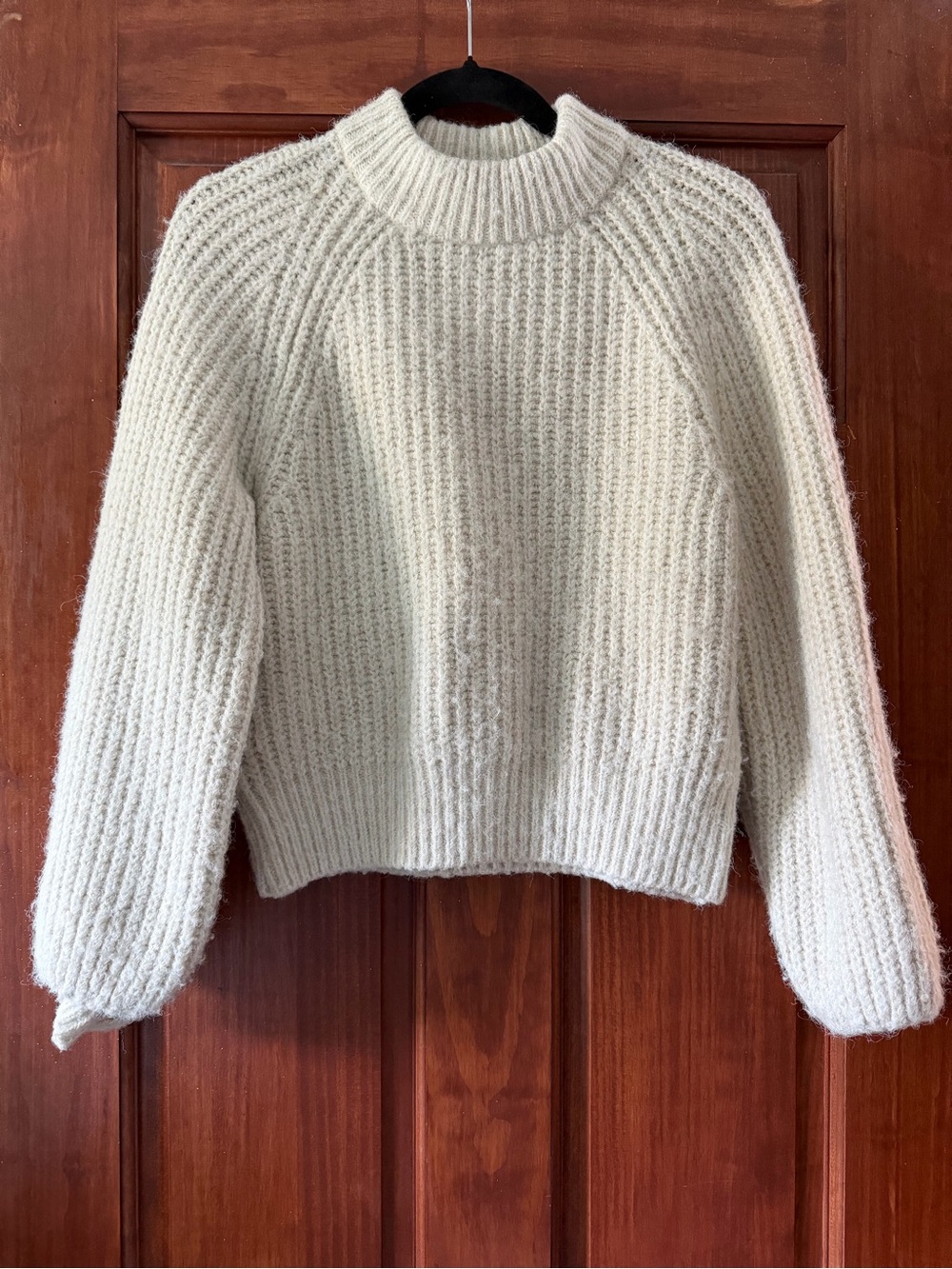 Universal Thread Cream Ribbed Turtleneck Sweater